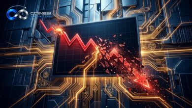 A dramatic visualization of the catastrophic BitMEX token crash.