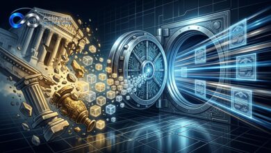A visual representation of BNY tokenized Treasuries on a blockchain network.