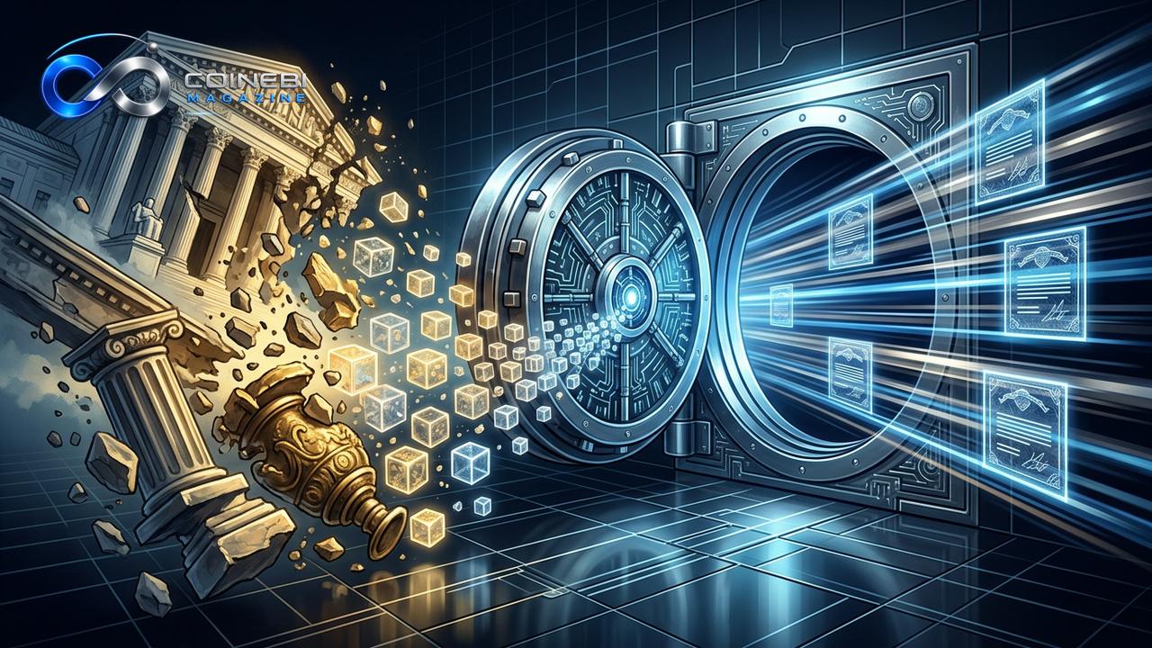 A visual representation of BNY tokenized Treasuries on a blockchain network.