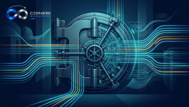 An abstract financial vault representing the Circle trust bank charter.