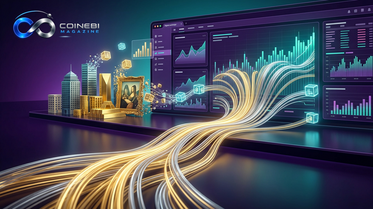 Abstract visualization of Citadel Crypto.com Investment flowing into a digital exchange