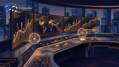 A professional trading terminal tracking market metrics during the crypto week ahead