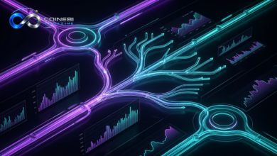 Hyperliquid prediction markets interface showing glowing data streams.