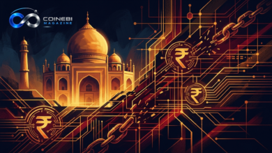A symbolic representation of the ongoing debate over an India crypto ban.
