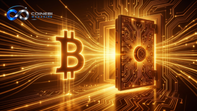 Abstract art depicting strong Bitcoin ETF inflows