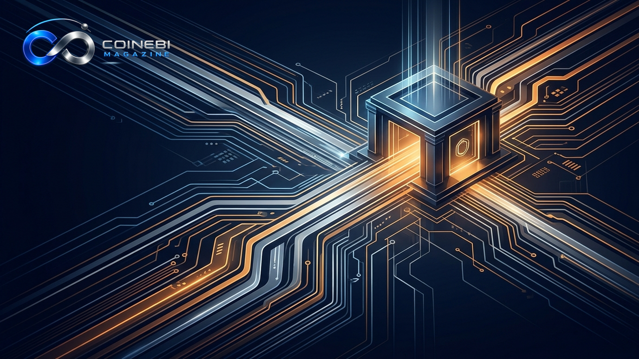 Sleek parallel light streams representing government Bitcoin transfers to secure treasury custody.