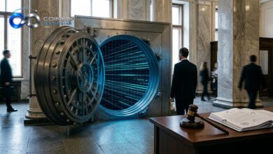 The grand entrance of the new Sberbank crypto trading infrastructure system.