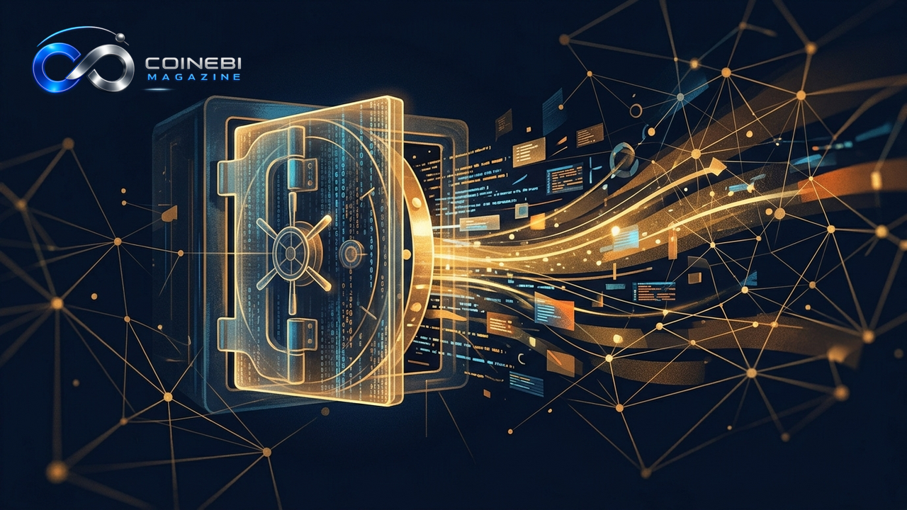 Slipped seized crypto funds glowing digital vault secure custody failure