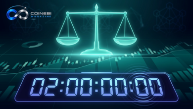 Digital clock showing a two-year USDT regulatory countdown