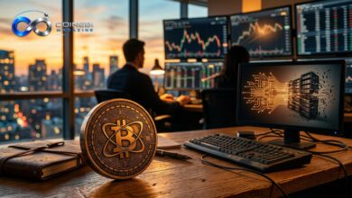 A visual representation of a major bitcoin capital rotation from tech.