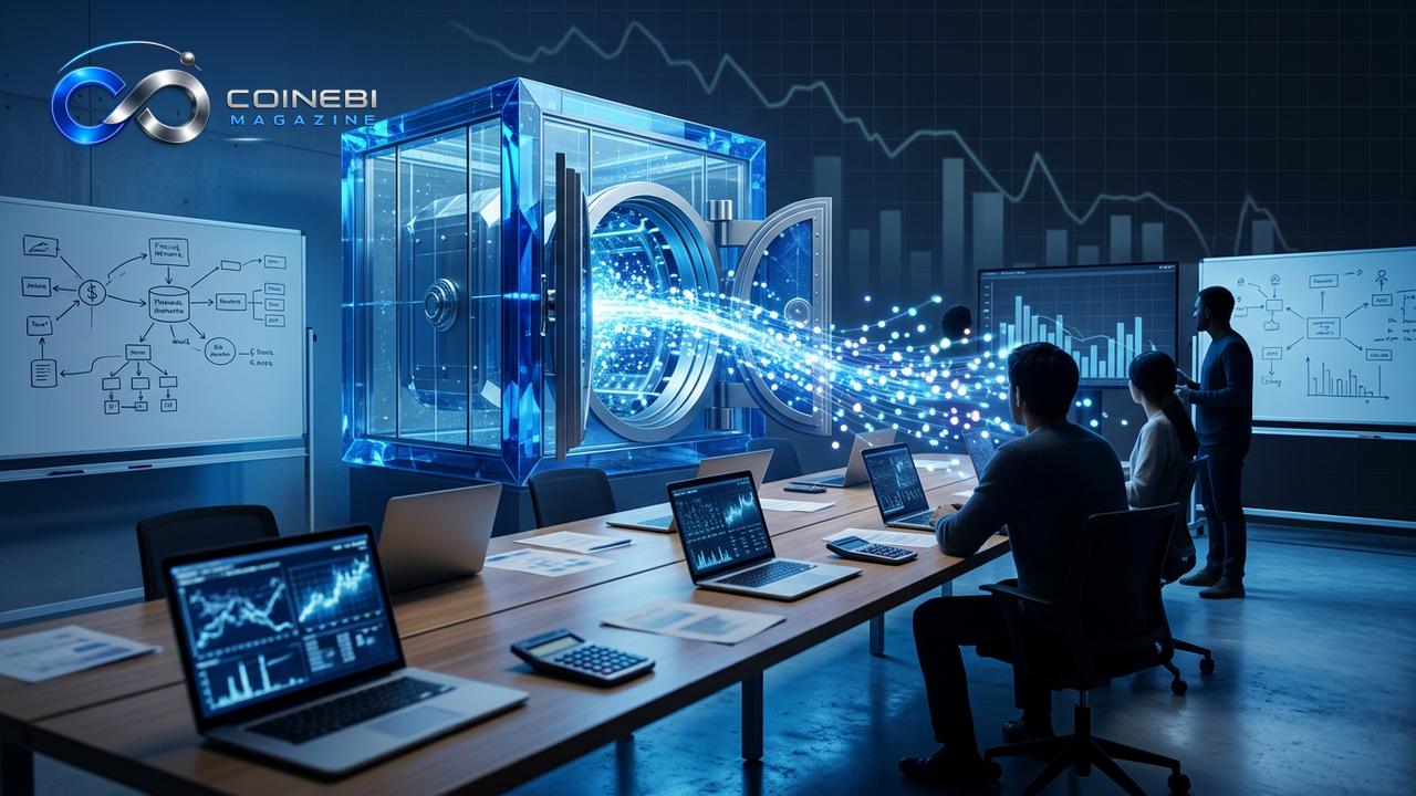 A visualization representing the recent massive crypto ETF outflows from institutional funds.