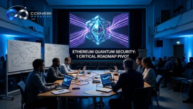 The updated network roadmap highlighting Ethereum quantum security and AI verification systems.