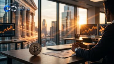 A visual representation of growing institutional Bitcoin adoption in traditional finance.