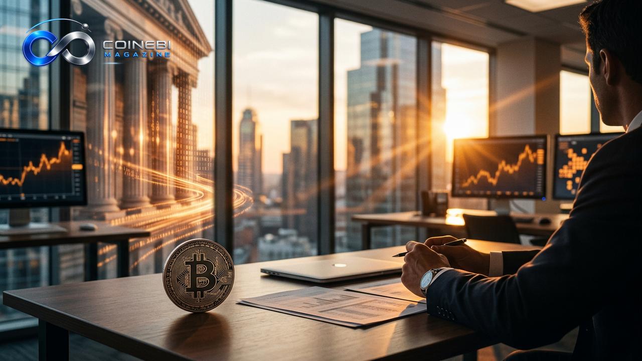A visual representation of growing institutional Bitcoin adoption in traditional finance.