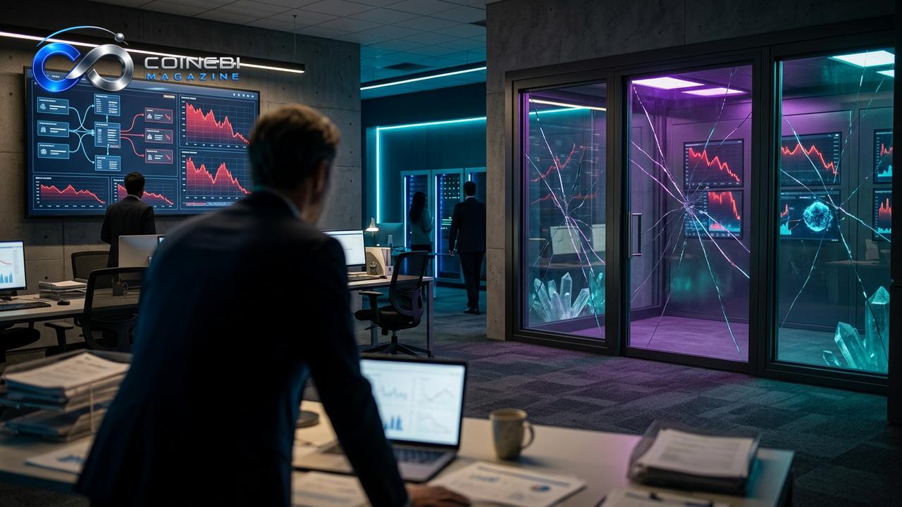 The ZeroStack crypto treasury vault showing signs of severe financial distress.